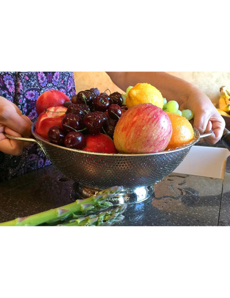 Colador Microperforado DLD de Acero Inoxidable 5L - Apto Lavavajillas