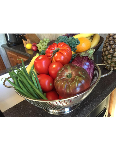 Colador Microperforado DLD de Acero Inoxidable 5L - Apto Lavavajillas