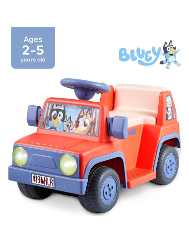 Coche Eléctrico Interactivo Bluey 6V para Niños 2-5 Años