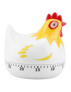 Temporizador de Cocina Mecánico YYMTTOR 60 Minutos Blanco