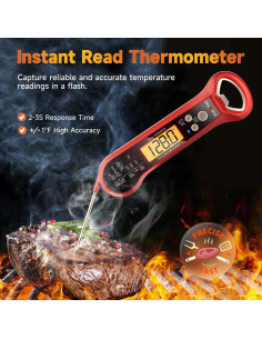 Termómetro Digital de Carne ZupTep - Lectura Instantánea 2-3s 2