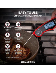 Termómetro Digital de Carne MeatMeter - Lectura Rápida e Impermeable 2