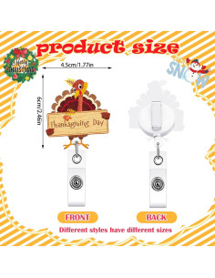 20 Insignias Retráctiles de Fieltro Teling para Vacaciones 2