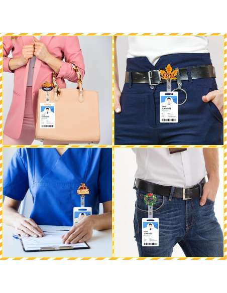 20 Insignias Retráctiles de Fieltro Teling para Vacaciones