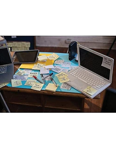 Notas Adhesivas Rayadas Post-it Amarillo 7.62x7.62 cm 12 Blocs