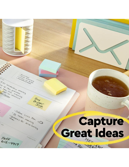 Notas Adhesivas Rayadas Post-it Amarillo 7.62x7.62 cm 12 Blocs