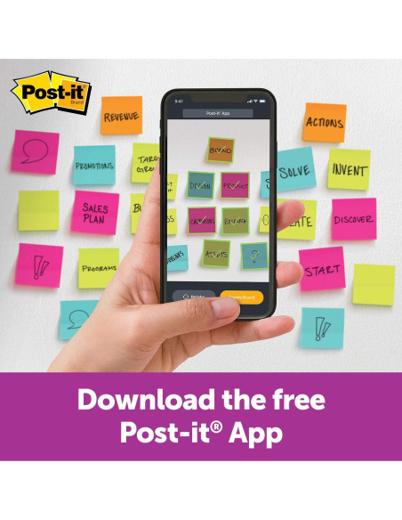 Notas Super Adhesivas Post-it 7.6x7.6 cm Amarillo Canario 6 Bloc