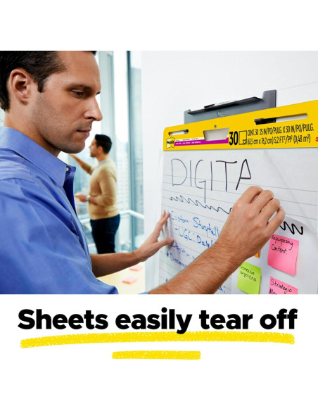 Post-it Super Sticky Easel Pad 63.5x76.2 cm Blanco Rayado 2 Pads Post-it Super Sticky Easel Pad 63.5x76.2 cm Blanco Rayado 2 Pads