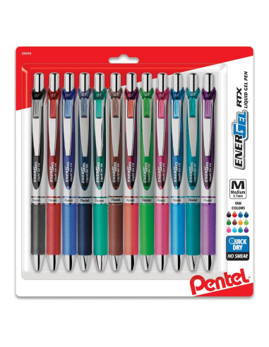Bolígrafos de Gel Pentel EnerGel RTX 0.7mm Tinta Variada