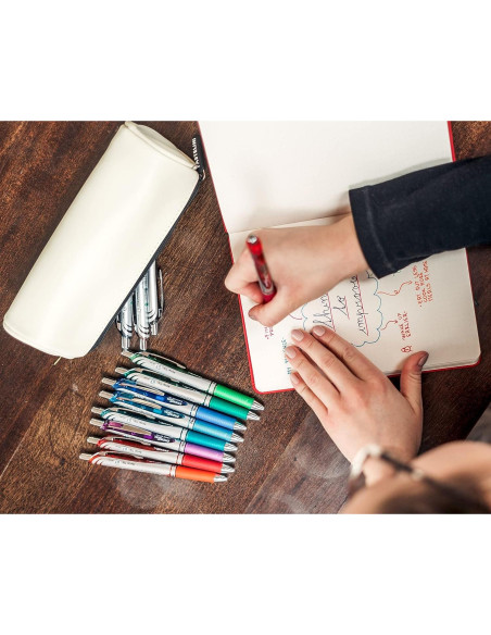 Bolígrafos de Gel Pentel EnerGel RTX 0.7mm Tinta Variada Bolígrafos de Gel Pentel EnerGel RTX 0.7mm Tinta Variada