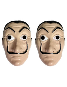 Paquete de 2 máscaras WLPARTY para disfraz de Dali Halloween
