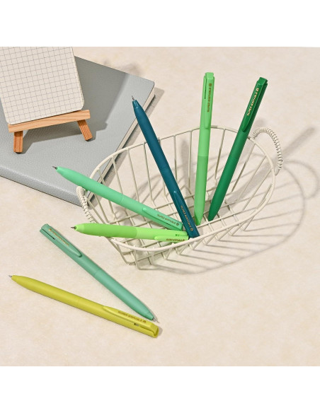 Set de 10 Bolígrafos de Gel Valtiner 0.5mm Multicolor Retráctiles