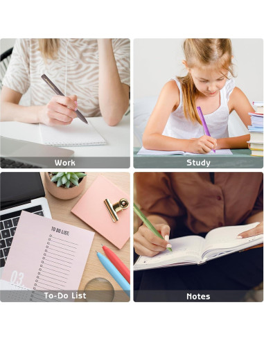 Set de 10 Bolígrafos de Gel Valtiner 0.5mm Multicolor Retráctiles