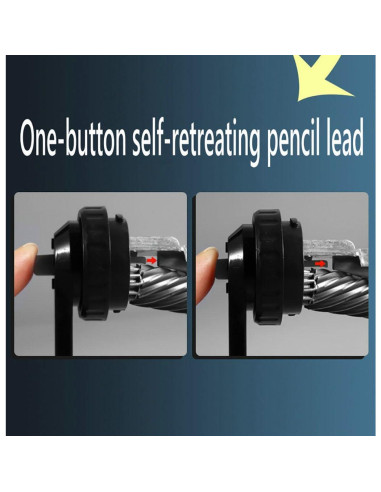 Sacapuntas Manual ZCVXCC Negro con Punta Ajustable y Cuchilla Helicoidal