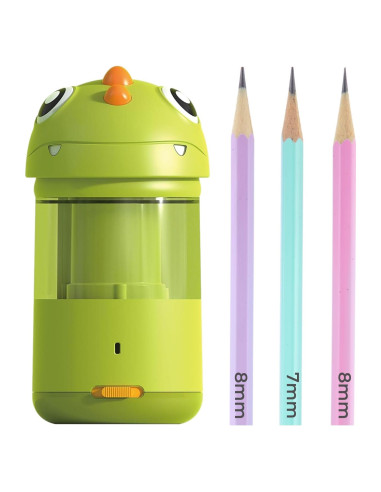 Sacapuntas Eléctrico M&G Dinosaurio Verde USB 7-8mm