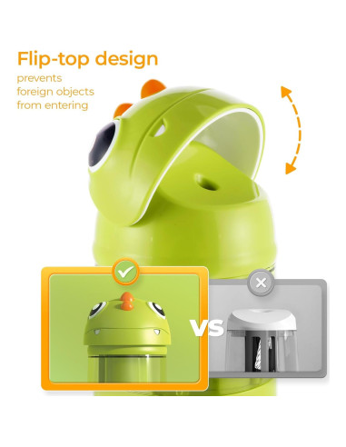 Sacapuntas Eléctrico M&G Dinosaurio Verde USB 7-8mm