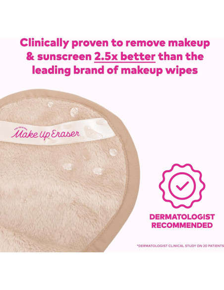 MakeUp Eraser Mini PRO Rosa - Borrador de Maquillaje con Agua