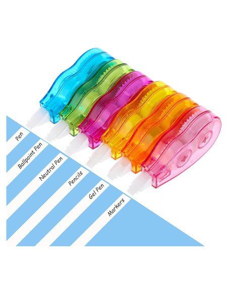 Cinta Correctora Abeillo 6 Piezas 5mm x 4m para Oficina y Escuela Cinta Correctora Abeillo 6 Piezas 5mm x 4m para Oficina y Escuela