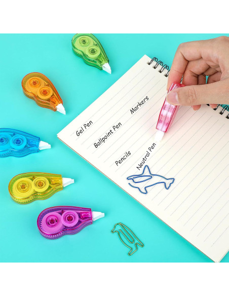 Cinta Correctora Abeillo 6 Piezas 5mm x 4m para Oficina y Escuela Cinta Correctora Abeillo 6 Piezas 5mm x 4m para Oficina y Escuela