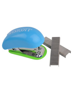 Grapadora Mini Westcott Multicolor con 200 Grapas