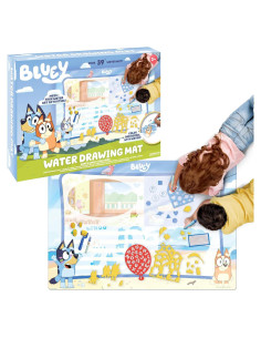 Alfombra de Dibujo de Agua Bluey - Arte Acuático Reutilizable