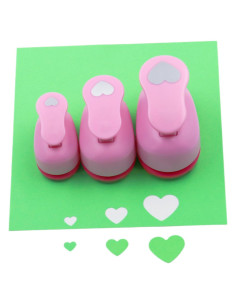 Juego de Troqueles CADY 3 Piezas 8mm 15mm 25mm Corazón