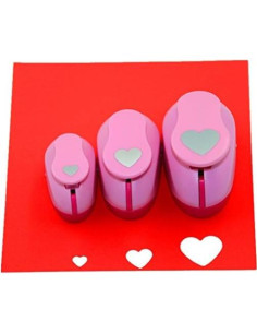 Juego de Troqueles CADY 3 Piezas 8mm 15mm 25mm Corazón 2