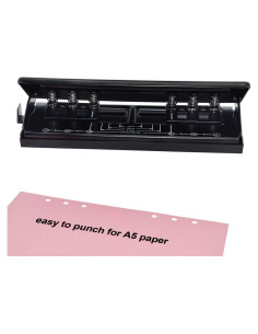 Perforadora Ajustable WORKLION 6 Agujeros A5 - 19.3 cm