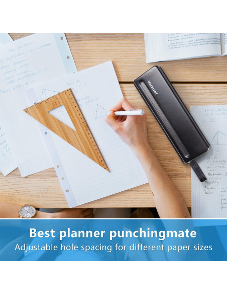 Perforadora Ajustable WORKLION 6 Agujeros A5 - 19.3 cm