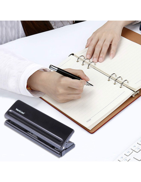 Perforadora Ajustable WORKLION 6 Agujeros A5 - 19.3 cm