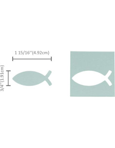 Troquel de Papel Bira Craft Forma de Pez 5.08 cm para Manualidades 2