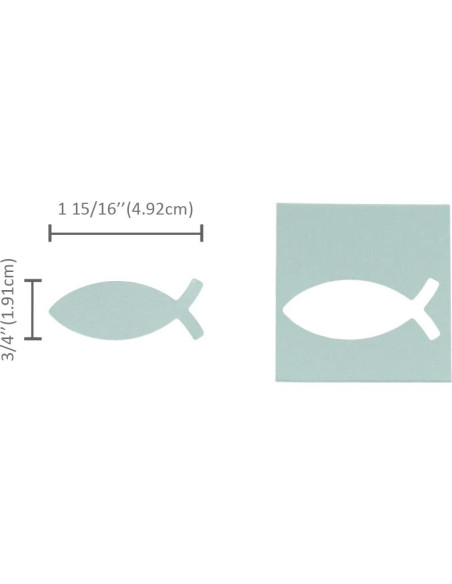 Troquel de Papel Bira Craft Forma de Pez 5.08 cm para Manualidades