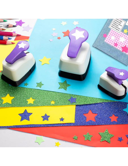 Juego de Perforadoras de Papel Estrella DDXY, 3 Piezas