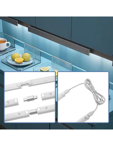 Barra de luz LED bajo gabinete THLITURE 3Pack 12W regulable