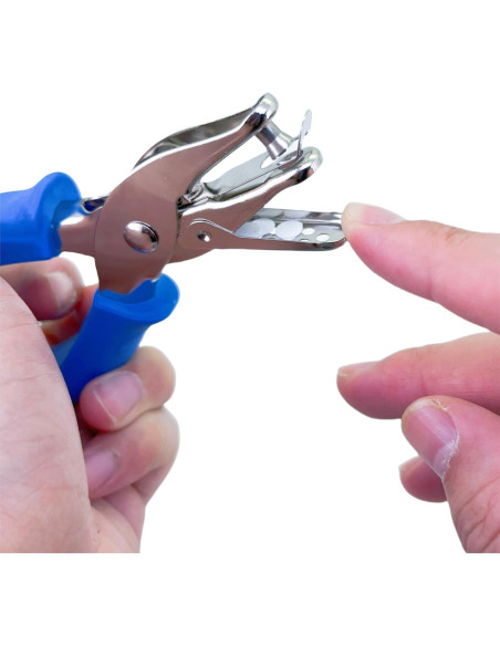 Perforador de Papel Mini XIAOXGXF 2 Piezas 3mm y 6mm Azul