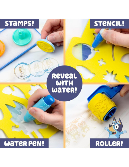 Alfombra de Dibujo de Agua Bluey - Arte Acuático Reutilizable