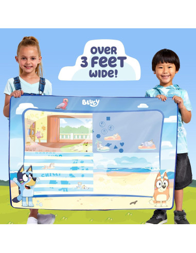 Alfombra de Dibujo de Agua Bluey - Arte Acuático Reutilizable