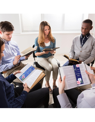 Marcadores de Versículos Bíblicos Tenare 20 Piezas Estilo Flor