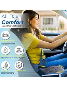 Cojín Ergonómico Allaboutsla para Asiento de Coche - Alivio Dolor Ciático 2