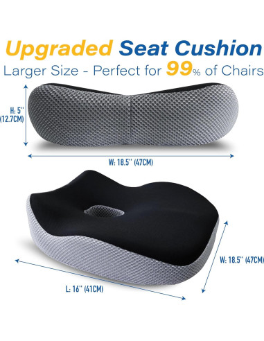 Cojín Ergonómico Allaboutsla para Asiento de Coche - Alivio Dolor Ciático