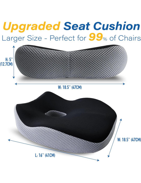 Cojín Ergonómico Allaboutsla para Asiento de Coche - Alivio Dolor Ciático