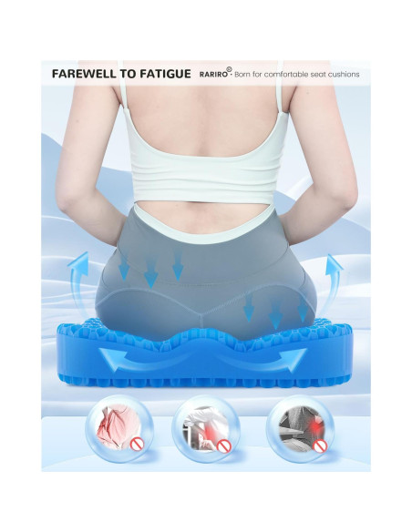 Cojín de Gel RARIRO 50x40.6 cm para Alivio de Presión