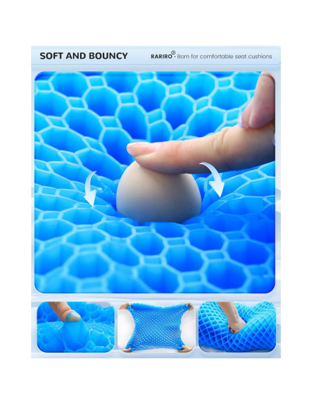 Cojín de Gel RARIRO 50x40.6 cm para Alivio de Presión