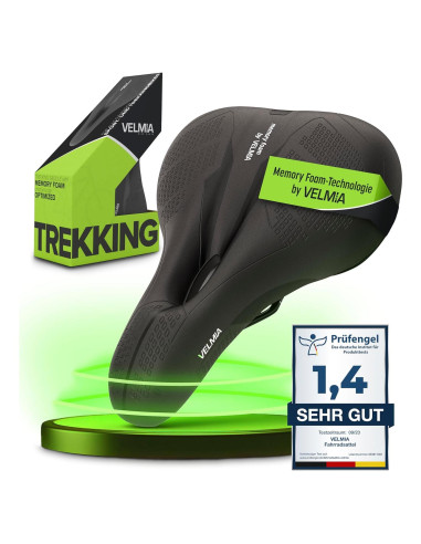 Sillín de bicicleta Velmia unisex - Ergonómico e impermeable