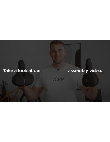 Sillín de bicicleta Velmia unisex - Ergonómico e impermeable