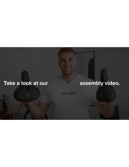 Sillín de bicicleta Velmia unisex - Ergonómico e impermeable