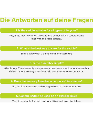 Sillín de bicicleta Velmia unisex - Ergonómico e impermeable