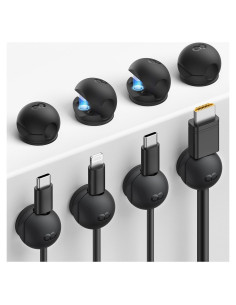 8 Clips Organizadores de Cables Magnéticos Lamicall Silicona