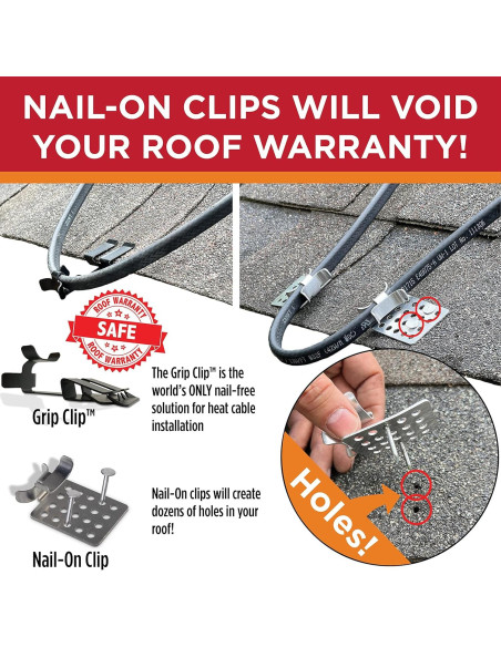 Clips Grip para Cable Térmico Radiant Solutions 325 - 25 Piezas