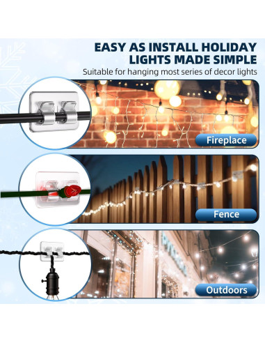 Ganchos Adhesivos para Cables IFLOH - 26 Piezas Resistentes